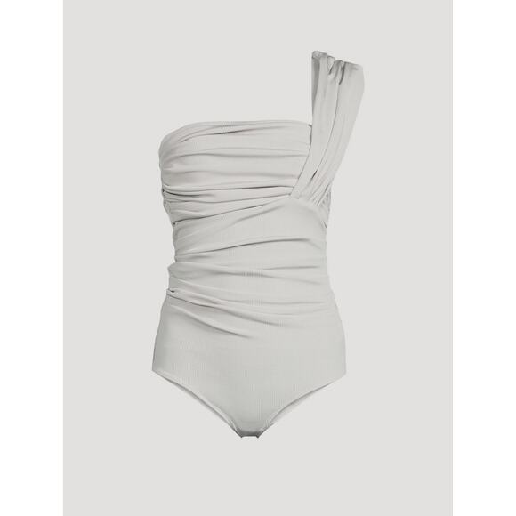 GOLDSIGN Gelsey Twist Top Short Sleeve Bodysuit - Picture 1 of 5